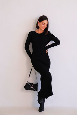 Martichelli Платье трикотажное чёрное  фото 10