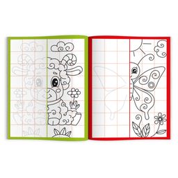 Цена за 2 шт. Раскраска для детей Зеркальная раскраска арт. 56897/ 10 ДЛЯ ДЕВОЧЕК - Феникс+ фото 2