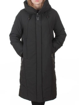 M-9098 DK. GREEN Пальто зимнее женское (верблюжья шерсть, 120 гр. холлофайбер)