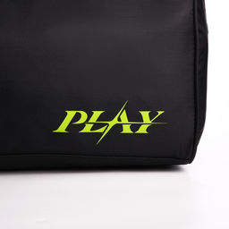 Сумка спортивная Play, 40х21х19 см, отдел на молнии, цвет чёрный - Nazamok фото 8