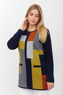 Жакет Д 2649/сине-терракотовый (2130) - Текстильная мануфактура фото 2