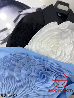 Рубашка женская с объемным бантом