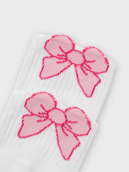 Цена за 5 пар! Носки детские белые с бантиками - Mark formelle фото 5