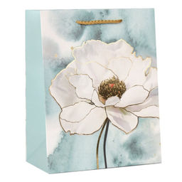 Цена за 12 шт. Пакет подарочный 18x23x10см Цветы / 5352M /уп 12/720/ - Галеонтрейд фото 3