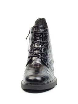 01-CXR130-1P BLACK Ботинки демисезонные женские (натуральная кожа, байка) - Фабричный китай фото 11