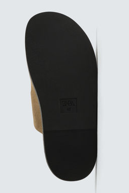 DOUBLE STRAP LEATHER SANDALS - Zara фото 7