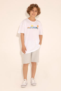 Шорты U.S. Polo Assn голубые хлопок  фото 2