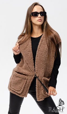 Жилет "Тедди" капучино Цвет:как на фото