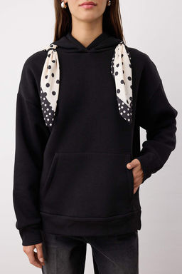Siyah Orme Sweatshirt TWOAW26SW00064 - Trendyolmilla фото 3