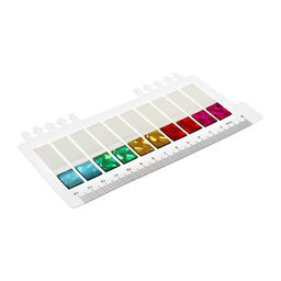 Блок-закладки с липким краем, 10 цветов по 20 штук, 12×45 мм, голографические, пластиковые