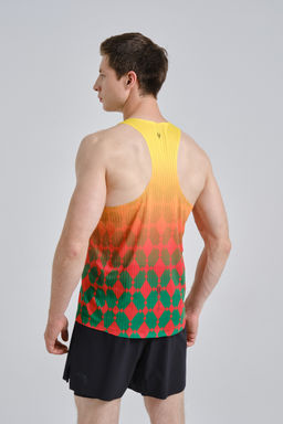 Майка трикотажная Оранжевый/Зеленый RACING CHALLENGE Sports Tank - Anta фото 4