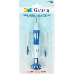 Gamma SK-300 Набор для ковровой техники в блистере 3 иглы (1.3, 1.6, 2.2 мм)  фото 5