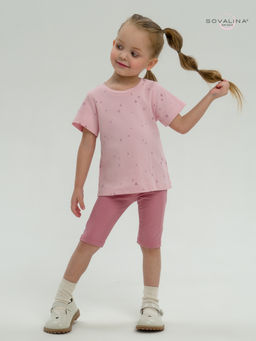 Костюм Актив лиловые сердечки-сухая роза