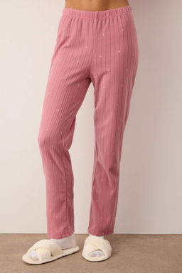 Trendyolmilla Lacivert Puantiyeli Hayvan Bask?l? Polar K?sl?k Orme Pijama Tak?m? THMAW24PT00176 фото 20