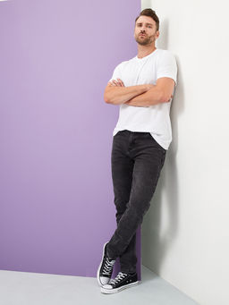 Утепленные мужские джинсы зауженного кроя с начесом - Mossmore фото 10