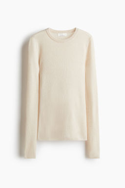 Top en punto fino de mezcla de cachemira - H&m фото 3