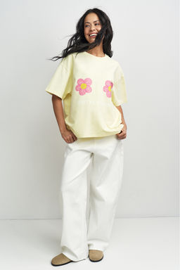Футболка с цветочками Желтый - Erist store фото 3