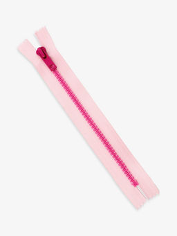 Цена за 10 шт. Молния «Трактор», №5, неразъёмная, замок автомат, 18 см, розовая