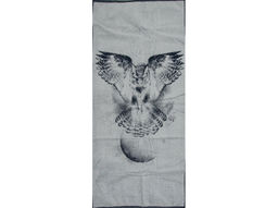 6с102.411ж1 Сова (т.синий) Полотенце махровое 67х150см