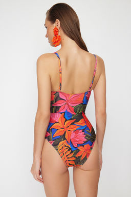 TRENDYOLMILLA Cicek Desenli Kruvaze Baglamal? Regular Mayo TBESS20MA0031  фото 6