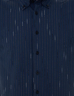 Lacivert Slim Fit Uzun Kollu G_mlek - Pierre cardin фото 5