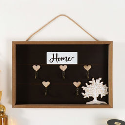 Настенные крючки декоративные Дерево. Сердечки, дерево, 2.7?30?20 см