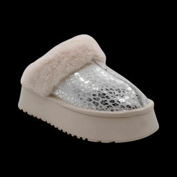 Тапочки на меху L160 бежевые