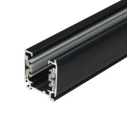 UBX-AS4 BLACK 200 POLYBAG Шинопровод осветительный, тип А. Трехфазный. Цвет черный. Длина 2 м. Упаковка полиэтиленовый пакет.