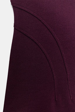 TOP STRETCH CORSETERO / Berenjena oscuro - Zara фото 6