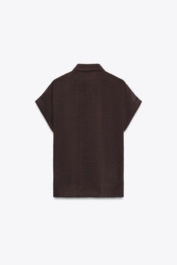 FRONT KNOT SHIRT - Zara фото 7