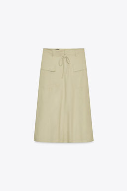 CARGO MIDI SKIRT - Zara фото 6