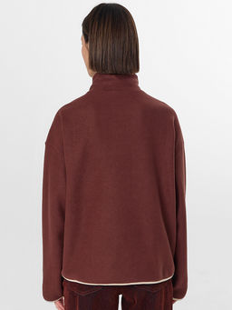 Толстовка женская коричневая из флиса