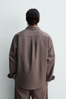 CAMISA RELAXED FIT / Marr?n - Zara фото 3
