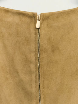 Приталенный жилет из искусственной замши ZR2604022503-63 / Zarina  фото 8