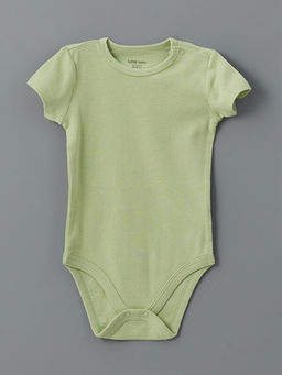 Bisiklet Yaka Basic Erkek Bebek ??t??tl? Bodysuit 5li