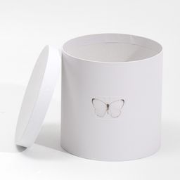 Набор круглых подарочных коробок 5 в 1 Бабочки, 23 23 25 15 15 15 см - Дарите счастье фото 27