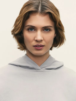 Худи свободного кроя из футера / Zarina  фото 6