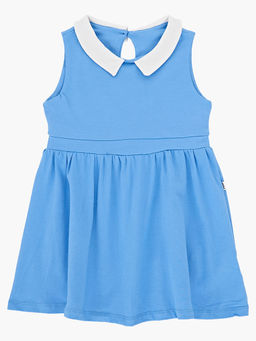 Платье для девочки с воротником UD 1500 голубой - Mini maxi фото 3