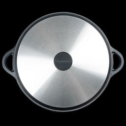 Жаровня 5,5л 320/95 Гранит с крышкой ж7132аг