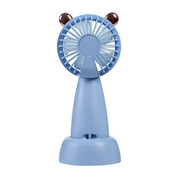 Подарочный набор вентилятор и зонт, голубой