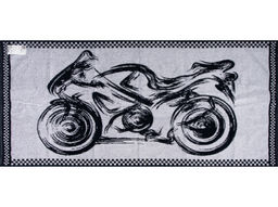 6с102.411ж1 Байкер (т.синий) Полотенце махровое 67х150см