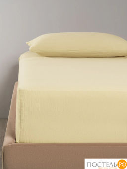 Простыня на резинке SleepiX ЮКО 40%бамбук беж.