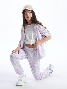 Beli Lastikli Batik Desenli K?z ?ocuk Jogger E?ofman Alt?