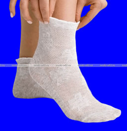 Цена за 10 пар. Товары России (Линия здоровья) носки женские со слабой резинкой крашеный лен арт. ЖЛ-14 (Ж-10, ЖРН-05) ассорти