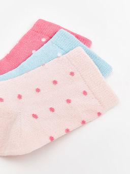 Nak??l? K?z Bebek Soket ?orap 3l? - Waikiki фото 3