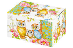 Масленка 13,5*9*6,5 см Совушки NEW BONE CHINA - Elan gallery фото 11