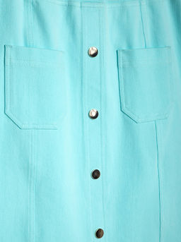 CONTE Юбка А-силуэта с металлическим декором MALIBY aqua blue aqua blue