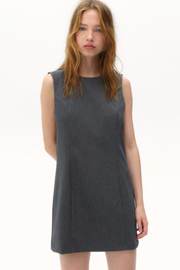 Vestido de sarga sin mangas