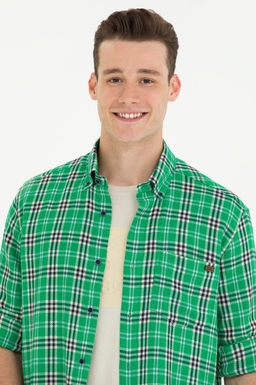 U. S. Polo Assn Мужская зеленая рубашка Lumberjack - U.s. polo assn фото 16
