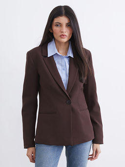 Krep Kad?n Blazer Ceket